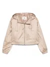 Fendi Logo-patch Jacket In Neutral
