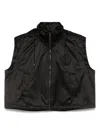 Fendi Sleeveless Hooded Vest With Drawstring Hem