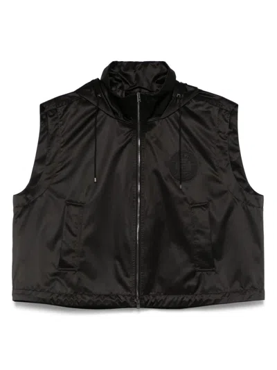 FENDI FENDI HOODED ZIPPED VEST