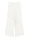 Fendi Lace-panel Trousers In Gray