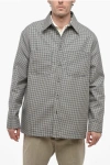 FENDI HOUNDSTOOTH PATTERNED REVERSIBLE TRENCHCOAT