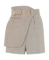 Fendi Houndstooth-print Skort In Nude