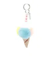 Fendi Ice Cream Cone Keyring In Blue