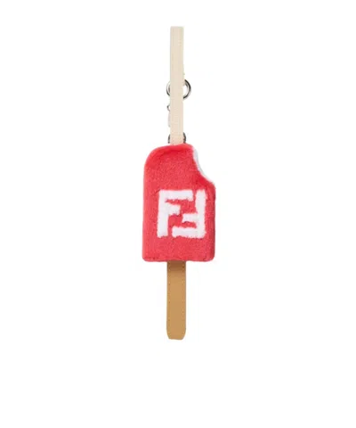 Fendi Ice-cream Charm In Red