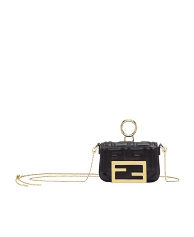 Fendi Iconic Baguette Mini Bag In Black