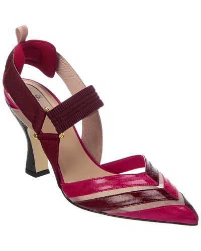 Fendi Colibri Slingback Pump In Multi