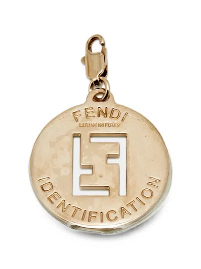 Pre-owned Fendi Identification Charm In Gold