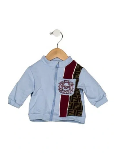 Pre-owned Fendi Babies' Infant Boys' Zip Jacket In Blue