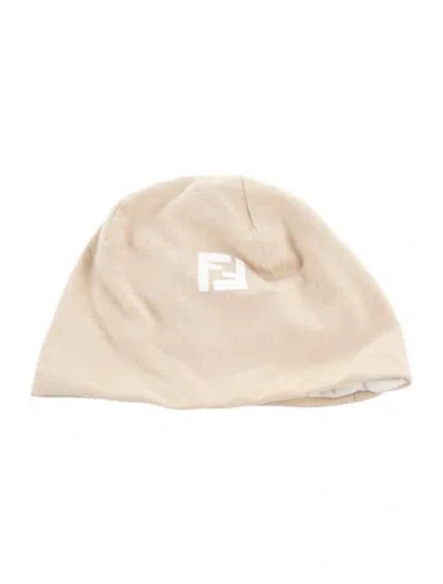 Pre-owned Fendi Babies' Infant Boys' Zucca Logo Cap In Neutrals