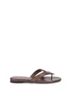 Fendi Women Infradito Ayers Sandals In Burgundy