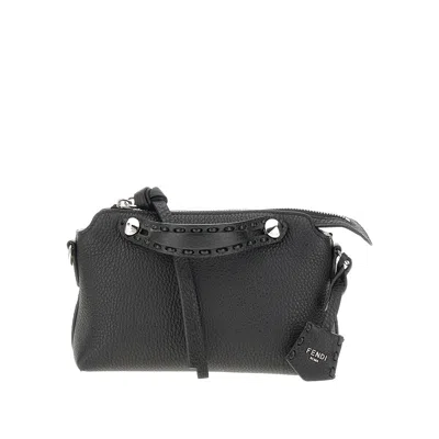 Fendi Women By The Way Selleria Medium Shoulder Bag In Black