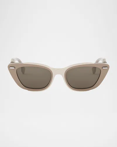 FENDI INTERLACE ACETATE CAT-EYE SUNGLASSES