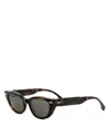 Fendi Interlace Cat Eye Sunglasses In Multi