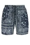 Fendi Bandana Print Swimsuit With Elastic Waistband In Black