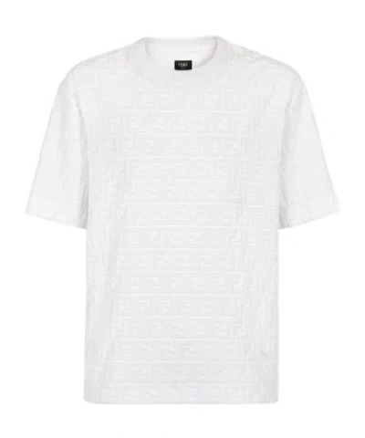 Fendi Item O-neck Short-sleeved T-shirt In White