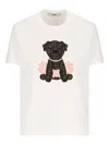 Fendi Itina Patch Crewneck T-shirt In White