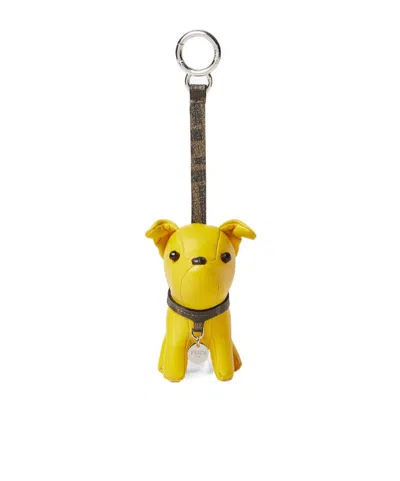 Fendi Ito Charm Yellow Leather Charm