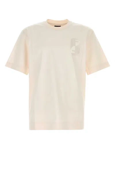 FENDI FENDI IVORY COTTON T-SHIRT