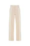 Fendi Women Two-tone Denim Jeans In White