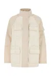 Fendi Two-tone Cotton Denim Parka