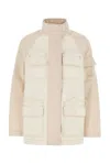 Fendi Two-tone Cotton Denim Parka