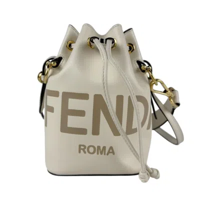 Pre-owned Fendi Ivory Leather Handbag Shoulder Bag ()