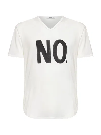 Fendi Ivory Lightweight Organic Cotton Jersey Noi-print T-shirt In White