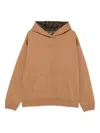 Fendi Cotton Hoodie With Ff Lining Clothing In Brown