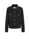Fendi Women Ff Jacquard Truck Jacket In Black