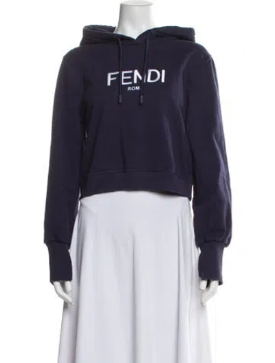 Pre-owned Fendi Jacket In Blue