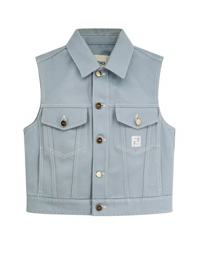 Fendi Jackets And Vests In Blue