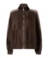Fendi Perforated Jacket In Brown