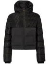 Fendi Women Padded Jacket In Ff Jacquard Technical Fabric In Black