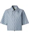 Fendi Chambray Ff Jacket In Blue