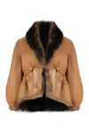 Fendi Textured Reversible Jacket In Brown