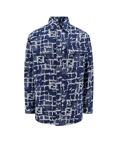 Fendi Jacket In Blue