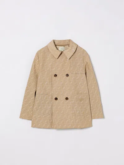 Fendi Jacket Kids  In Brown