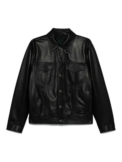 FENDI JACKET LEATHER