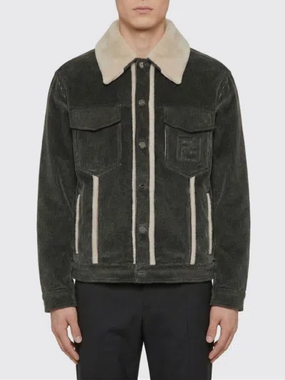 Fendi Jacket Men  In Blue