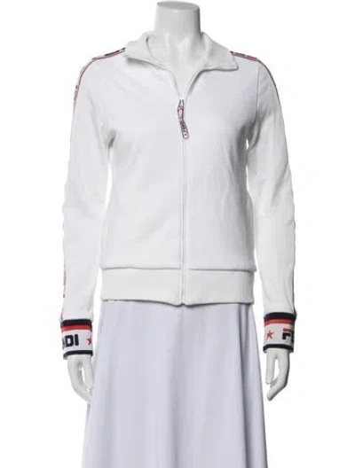 Pre-owned Fendi Jacket In White