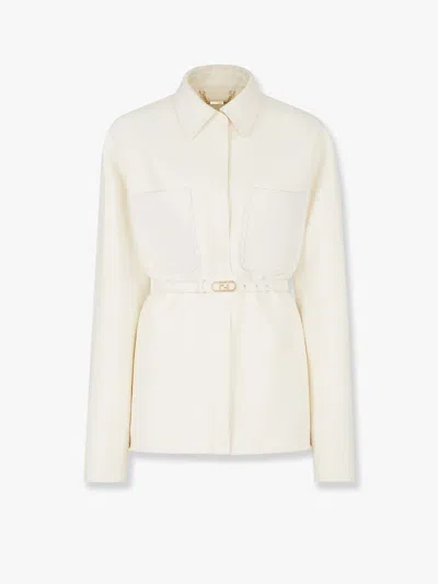 Fendi Jacket In White