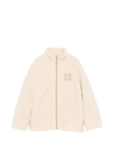 Fendi Kids' Jacket Wool In Gold