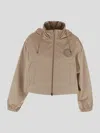 Fendi Women Cappuccino Polyester Windbreaker