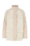 Fendi Two-tone Cotton Denim Parka