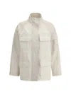 Fendi Two-tone Cotton Denim Parka