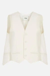 Fendi Cut-out Detail Deconstructed Vest In Pink