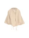 Fendi Women Ff Cotton And Linen Jacket In Neutral