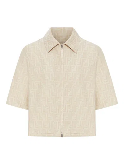 Fendi Jackets In Neutral