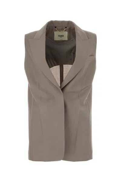 Fendi Jackets And Vests In Ash