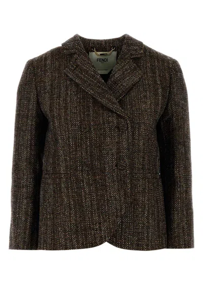 Fendi Jackets And Vests In Black